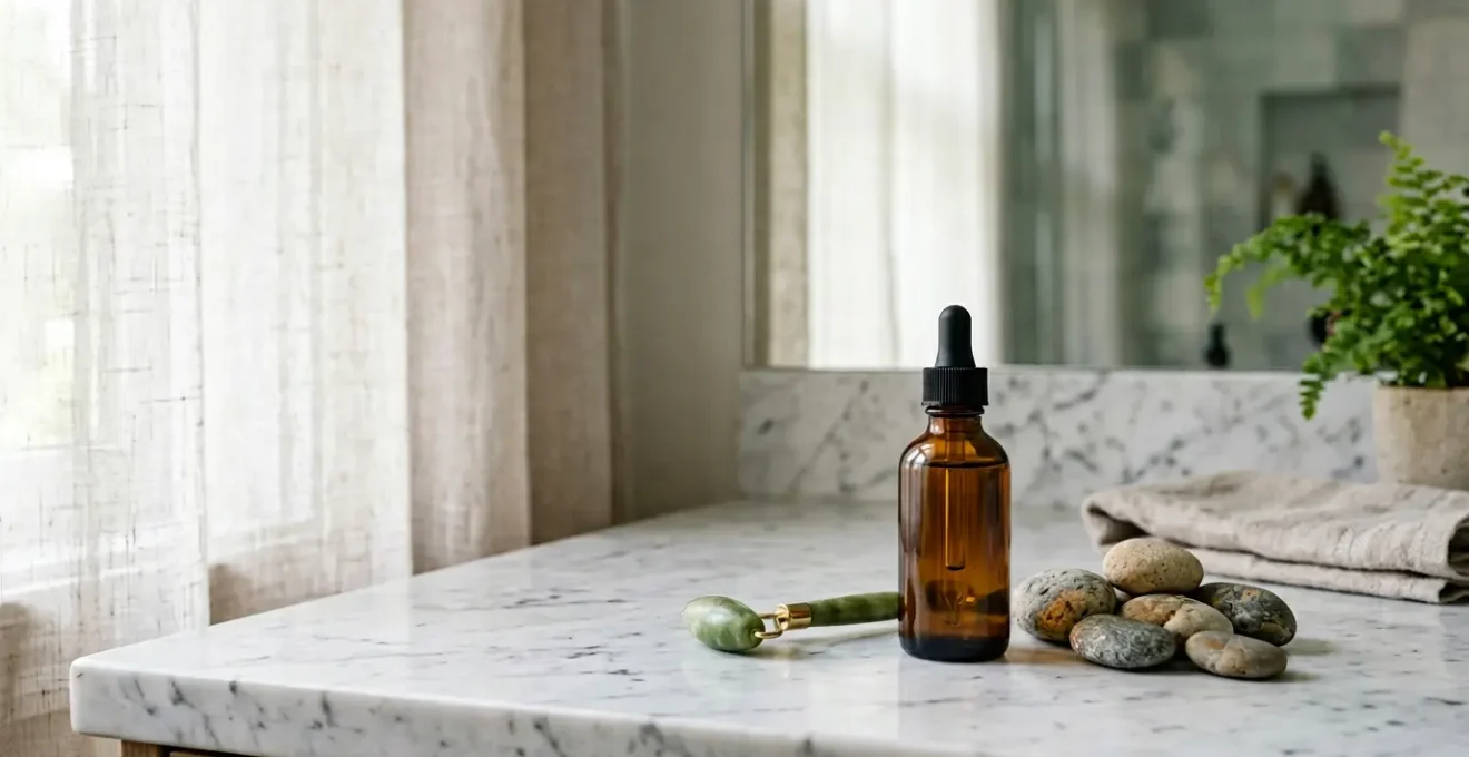 Professional skincare routine featuring retinol serum application for anti-aging benefits